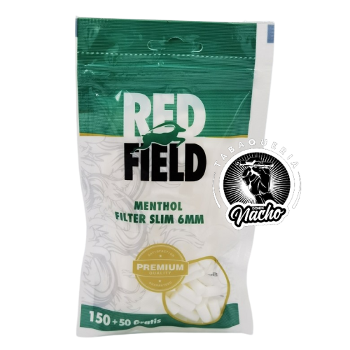 Filtro Red Field Slim Mentolado Verde Oscuro logo removebg