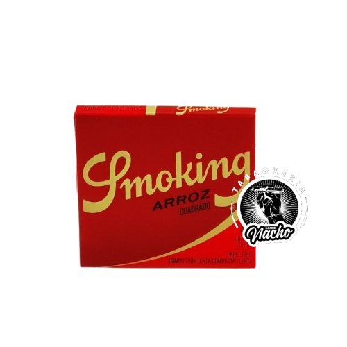 Papel Smoking Arroz Cuadrado Rojo removebg logo