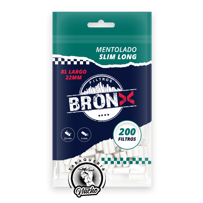 Filtro Bronx Slim Long Mentolado