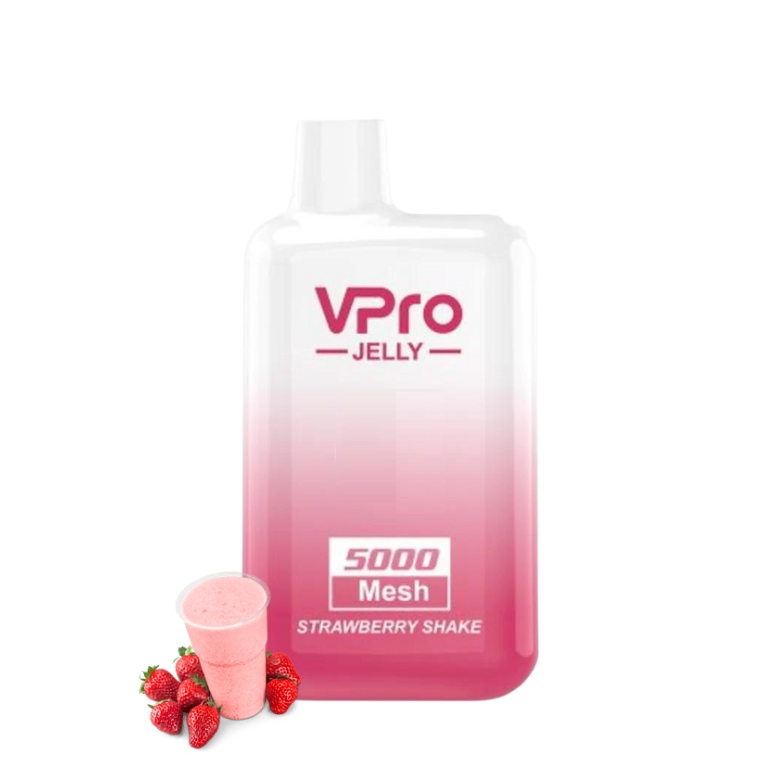Vaporizador VPRO JELLY 5000 pufs Strawberry Shake